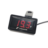Motorcycle battery volt meter