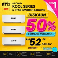 KHIND Aircond Inverter 1.0HP 1.5HP 2.0HP | Ansuran Serendah RM52.50/Bulan* | Rent To Own