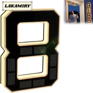LAKAMIRY  House Numbers, IP44 Waterproof LED Illuminated LED Address Numbers, Waterproof  Powered Bl