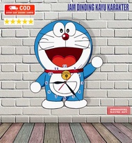 JAM DINDING DORAEMON TEMPEL TEMBOK LUCU KAYU KARAKTER AESTHETIC UNIK MURAH MINIMALIS ANIME KEREN JAM