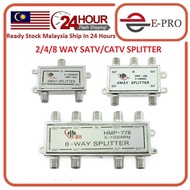 2/4/8 Way Splitter 5-1000MHz Signal SATV CATV Splitter TV Antenna Coaxial HDTV 2Way Splitter 4Way Sp
