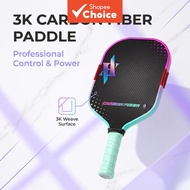 Professional 3K Carbon Fiber Pickleball Paddle Starry A Pattern, Edge-Weighted Gradient Rim, ZZUL Pr