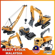 Construction Toy Vehicle Crane Excavator Vehicle Toy Bulldozer Lorry Truck Mixer Trailer Mainan Jang
