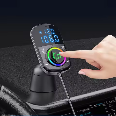 BC71 Car FM Transmitter Car Charger Bluetooth 5.0 QC 3.0 Fast Charge PD Car Charger MP3 Music Player