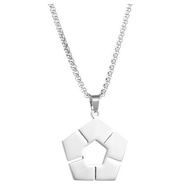 BLUE LOCK necklace Women Anime Soccer Sign Jewelry Accessories key chain Couples Chain Stainless Col