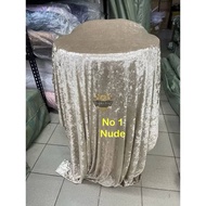 Kain Velvet Diamond Velvet Fabric Baldu Bidang 63 inci Wedding Backdrop Curtain Velvet