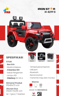MOBIL AKI JEEP ANAK ANAK PMB M8288 / M8288 EVA / M8288 DUAL / m8299 / M8299-B