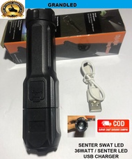 SENTER LED 2 MATA 5 COB MULTIFUNGSI FLASHLIGHT DAN POWERBANK / SENTER POWERBANK 2 MATA LED