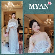 [READY STOCK]BICH CHI ao dai, modernized ao dai with high quality brocade silk, ao dai CNY 2026, wom