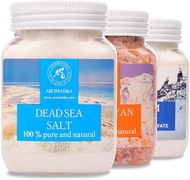 ▶$1 Shop Coupon◀  Bath Salts Set 42 Oz - Epsom Salt - Himalayan Pink Salt - Dead Sea Salt - 100% Pur