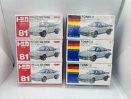 多美卡 tomy tomica 藍盒 紅白盒 81 F1 Porsche 930 turbo 條裝 1對 日本製 japan 保時捷 波子 跑車