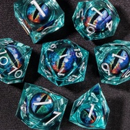 Movable Dragon Eye dnd Gate of Running Group Dice Set Dungeons and Dragons Cthulhuberd 3 Glitter Dic