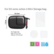 Mini Storage Protection Bag For Dji Osmo Action 4 Brushed Half Open Quick Release Carrying Case for 