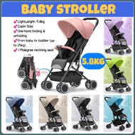 [LIL BUBBA] BABY STROLLER CABIN SIZE LIGHTWEIGHT ONE HAND FOLDING UNFOLDING