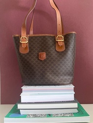 Celine Macadam tote bag 賽琳凱旋門單肩包中古手提袋