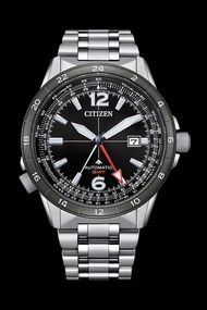 CITIZEN PROMASTER GMT series AUTOMATIC星辰自動機械錶 全不銹鋼錶帶200米防水 NB6046-59E