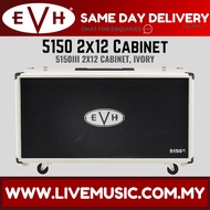 EVH 5150 2x12 Straight Guitar Extension Cabinet, Ivory
