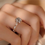 Runaway Princess Holding Flowers Eight Hearts Eight Arrows Super Sparkling 1 Carat Color-Separated O