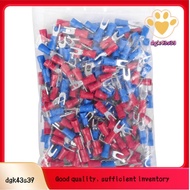 200pcs 16-14 AWG Red Blue Wire Connector Insulated Fork Terminal #4