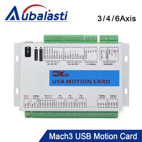 XHC Mach3 USB Breakout Board 3 4 6 Axis USB Motion Control Card 2000KHz Support Windows7 10 for CNC 