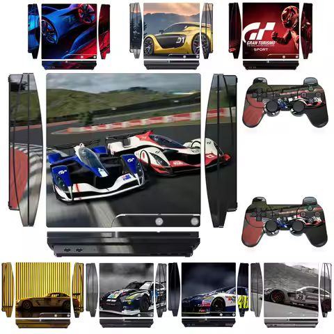 Cars 2651 Vinyl Skin Sticker Protector for Sony PS3 Slim PlayStation 3 Slim and 2 controller skins S