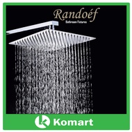 RANDOÉF Full Set Round & Square Stainless Steel Ultra Thin Bathroom Wall Mounted Rainfall Shower Hea