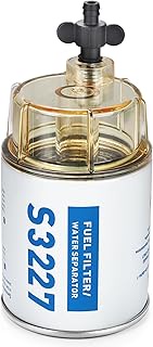 S3227 Fuel Water Separator, Fuel Filter Water Separator with Clear Bowl, Compatible with Marine Outb