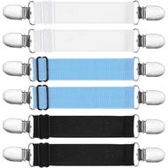 6 Pcs Waist Cincher Adjustable Pant Clip, Elastic Belt Cincher for Jeans, Sweater, Scarf, Dress Clip