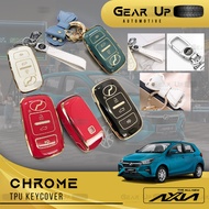 [𝐏𝐑𝐄𝐌𝐈𝐔𝐌] Perodua NEW AXIA 2023 2024 Key Cover Sarung Kunci TPU Remote Accessories Bodykit Gear Up A