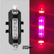 Bike Bicycle Light LED Taillight Rear Tail Safety Warning Cycling Portable Light, USB Style Recharge