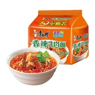 Kang Shi Fu Instant Noodles-Hot Beef Noodle 124G x 5
