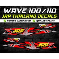 ☌¤✇Wave 100 JRP x Daeng Decals Sticker (RED)