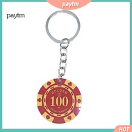PTM Mini Poker Keychain Keychain for Poker Fans 6 Pcs Poker Keychain Set – Lightweight Acrylic Polis