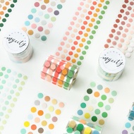 7mm/8mm Dot Sticker Round Sticker Masking Tape Washi Tape Basic Color Functional Tape Deco
