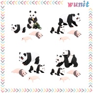 [Wunit] 4Pcs Panda Animal Life Cycle Model,Panda Growth Cycle Figures,Educational Toys,Party Classroom Accessories Kid,Girls