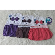 BABY CLOTHES BALLOON DRESS / Skirt Set / Planet Kidz Baby Girl Dress with Ribbon Cat Motif - Planet 