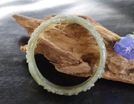 天然和田玉手鐲 內徑58.8mm 和田玉 和闐玉 玉手鐲 #山奇藝術