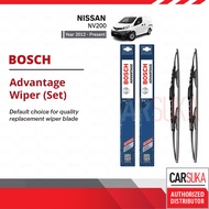 Bosch Advantage U Hook Wiper Set for Nissan NV200 (22"/16")