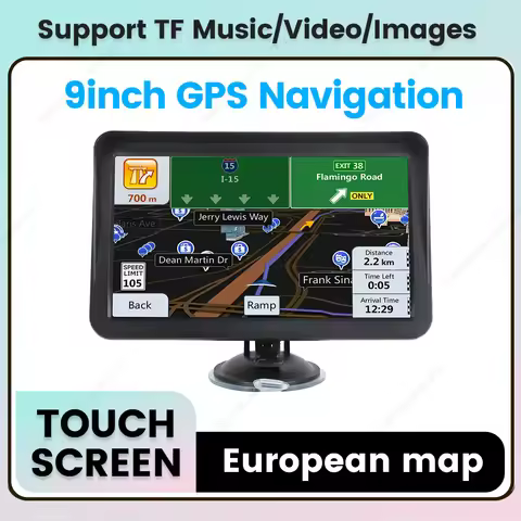 9 Inch Car GPS Navigation Built-in Hi-Fi Speakers And FM Transmitter Support TF Music Video Images S