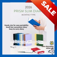 INDIGO 2026 DIARY SLIM PRISM DIARY/Prism Slim Monthly Diary/  2026 Notebook-type diary/Korean Diary