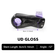 TOSEEK Carbon Stem12Degree Mountain Bike Stem 31.8mm Bicycle Handlebar Stems 70/80/90/100/110/120/13