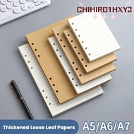 CHIHIRO1HXY3 80Sheets Loose Leaf Paper, A5/A6/A7 Horizontal Line/Blank Notebook Refill Paper, Durabl