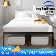 Iron Bed Frame 39/48/54/60Inch High Load Bearing Queen Bed Frame Single\Double Metal Bed Sturdy Katil Besi 床架
