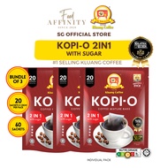 [Bundle of 3/5] Kluang Coffee Cap TV Kopi-O 2IN1 with Sugar 23gm x 20 sachets - by Food Affinity