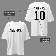 Customized Y2K Style Women's Loose Fitting Graphic Tee Shirt, Upload Your Lucky Number, Upload Your 