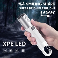 Smiling Shark SD1019 Mini Torch Light XPE&COB Super Bright Keychain Light Small Rechargeable Lights