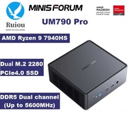 MINISFORUM UM790 Pro AMD Ryzen 9 7940HS Mini PC WiFi6E BT5.2 Window 11 Pro DDR5 16GB 1TB Desktop MIN