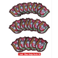 Wholesale 1kd/ 20pcs Elementary School Embroidered Badge Elementary School Student Council Bet Eleme