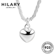 HILARY JEWELRY Perempuan Rantai For Necklace Accessories Korean Chain 純銀項鏈 925 Sterling Women Leher Pendant Perak Original Silver Love N230