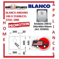 BLANCO ANDANO 340-U STAINLESS STEEL SINK